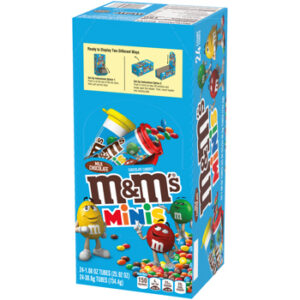 M&M's Mini Milk Chocolate Candy Mega Tubes 1.77oz 24ct